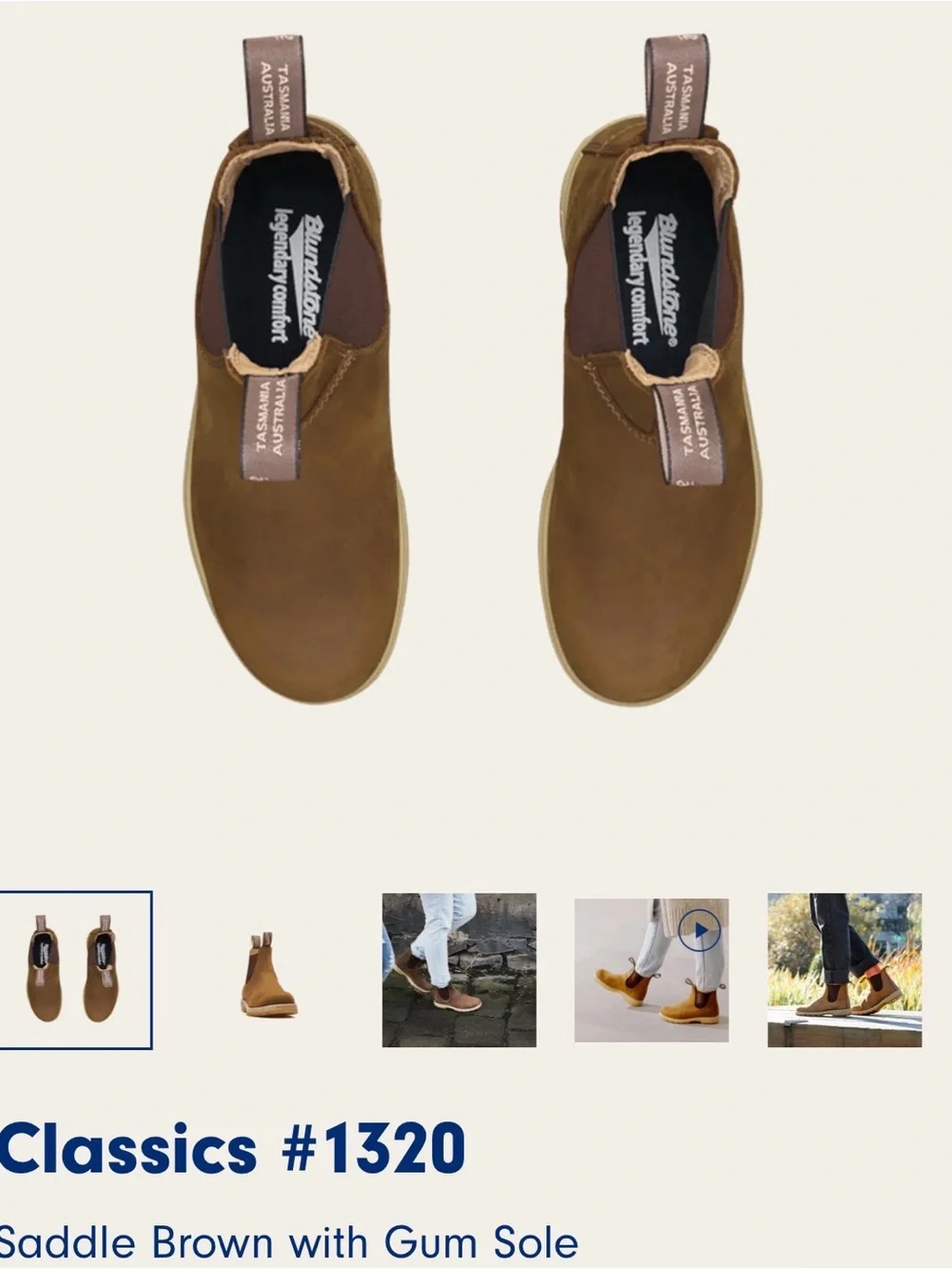 Blundstone Chukka Boot in Saddle Brown with Gum Sole